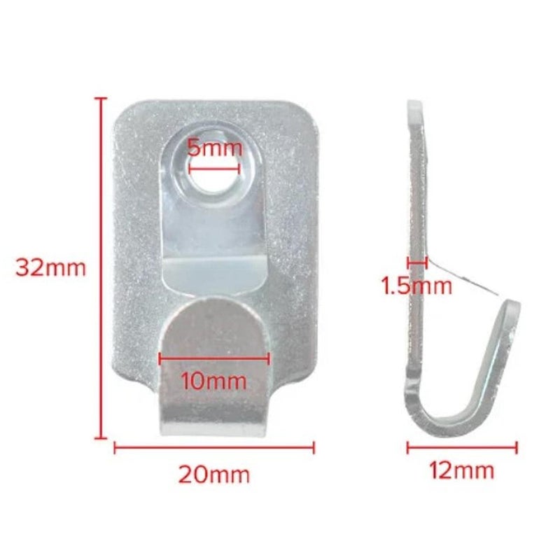Taskar Heavy Duty Safety Picture Hooks - Pack of 3 30lbs/15kg Load - Image 3